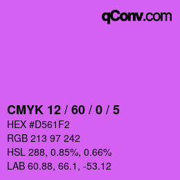 Color code: CMYK 12 / 60 / 0 / 5 | qconv.com
