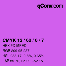 Color code: CMYK 12 / 60 / 0 / 7 | qconv.com