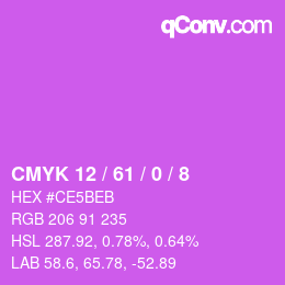 カラーコード: CMYK 12 / 61 / 0 / 8 | qconv.com
