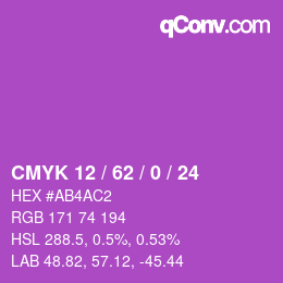 Farbcode: CMYK 12 / 62 / 0 / 24 | qconv.com