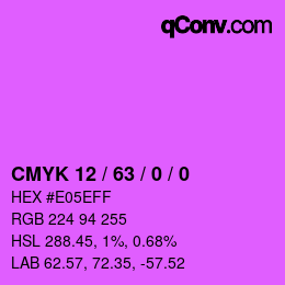 Color code: CMYK 12 / 63 / 0 / 0 | qconv.com