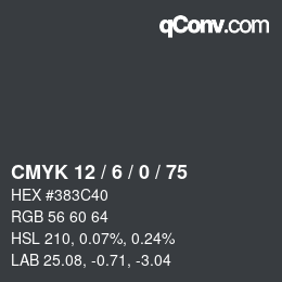 Color code: CMYK 12 / 6 / 0 / 75 | qconv.com