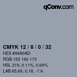 Color code: CMYK 12 / 8 / 0 / 32 | qconv.com