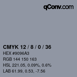 Color code: CMYK 12 / 8 / 0 / 36 | qconv.com