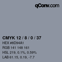 Color code: CMYK 12 / 8 / 0 / 37 | qconv.com