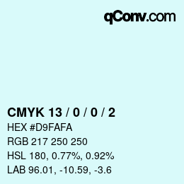 Color code: CMYK 13 / 0 / 0 / 2 | qconv.com