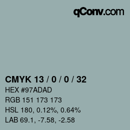 Color code: CMYK 13 / 0 / 0 / 32 | qconv.com