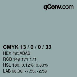 Color code: CMYK 13 / 0 / 0 / 33 | qconv.com