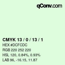 カラーコード: CMYK 13 / 0 / 13 / 1 | qconv.com