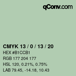 カラーコード: CMYK 13 / 0 / 13 / 20 | qconv.com