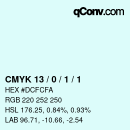 Color code: CMYK 13 / 0 / 1 / 1 | qconv.com