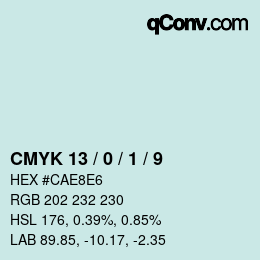 Color code: CMYK 13 / 0 / 1 / 9 | qconv.com