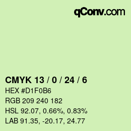 Color code: CMYK 13 / 0 / 24 / 6 | qconv.com