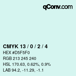 Color code: CMYK 13 / 0 / 2 / 4 | qconv.com