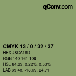 Color code: CMYK 13 / 0 / 32 / 37 | qconv.com