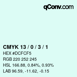 Color code: CMYK 13 / 0 / 3 / 1 | qconv.com