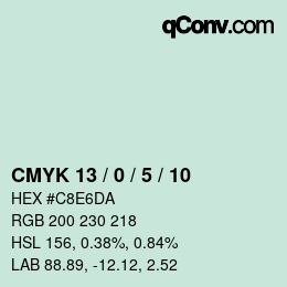 Color code: CMYK 13 / 0 / 5 / 10 | qconv.com