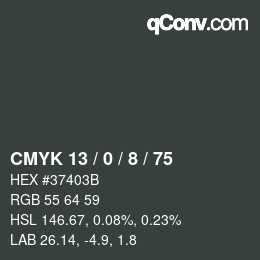 Color code: CMYK 13 / 0 / 8 / 75 | qconv.com