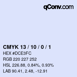 カラーコード: CMYK 13 / 10 / 0 / 1 | qconv.com