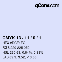 カラーコード: CMYK 13 / 11 / 0 / 1 | qconv.com