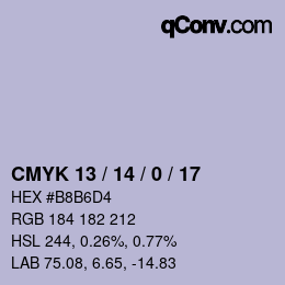 Color code: CMYK 13 / 14 / 0 / 17 | qconv.com