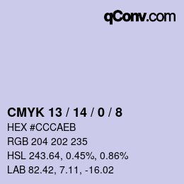 カラーコード: CMYK 13 / 14 / 0 / 8 | qconv.com
