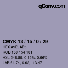 Color code: CMYK 13 / 15 / 0 / 29 | qconv.com