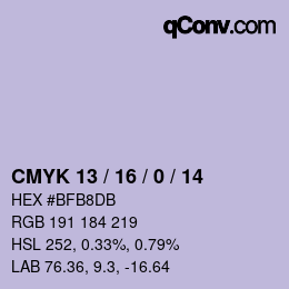 Color code: CMYK 13 / 16 / 0 / 14 | qconv.com