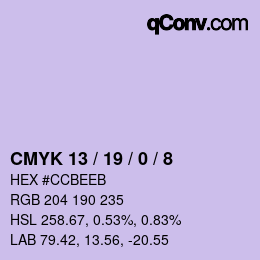 Color code: CMYK 13 / 19 / 0 / 8 | qconv.com