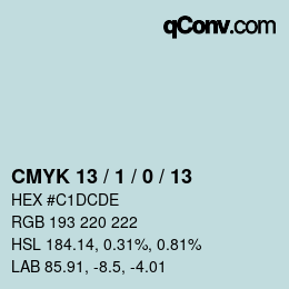 カラーコード: CMYK 13 / 1 / 0 / 13 | qconv.com