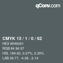 Color code: CMYK 13 / 1 / 0 / 62 | qconv.com