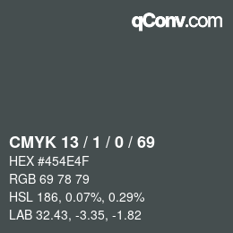 颜色代码: CMYK 13 / 1 / 0 / 69 | qconv.com