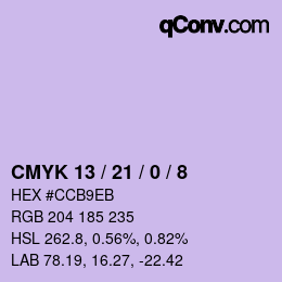 Color code: CMYK 13 / 21 / 0 / 8 | qconv.com
