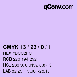 カラーコード: CMYK 13 / 23 / 0 / 1 | qconv.com