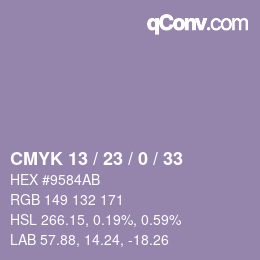 Color code: CMYK 13 / 23 / 0 / 33 | qconv.com