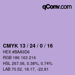 カラーコード: CMYK 13 / 24 / 0 / 16 | qconv.com