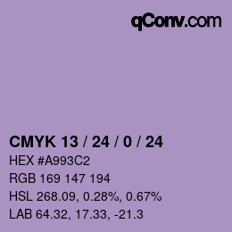 Color code: CMYK 13 / 24 / 0 / 24 | qconv.com