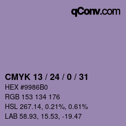 Color code: CMYK 13 / 24 / 0 / 31 | qconv.com