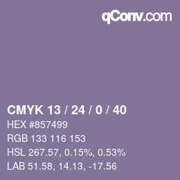 Color code: CMYK 13 / 24 / 0 / 40 | qconv.com