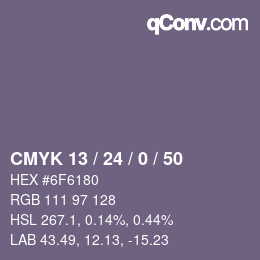 Color code: CMYK 13 / 24 / 0 / 50 | qconv.com