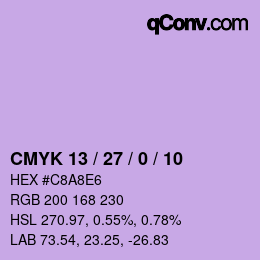 Color code: CMYK 13 / 27 / 0 / 10 | qconv.com