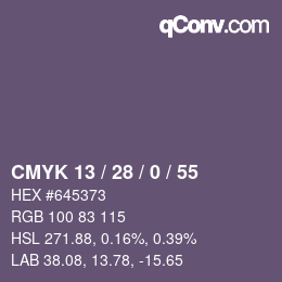 Código de color: CMYK 13 / 28 / 0 / 55 | qconv.com