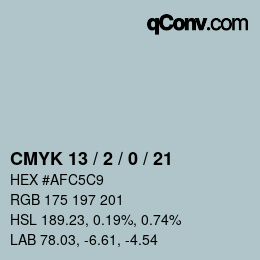 Color code: CMYK 13 / 2 / 0 / 21 | qconv.com