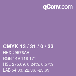 Color code: CMYK 13 / 31 / 0 / 33 | qconv.com