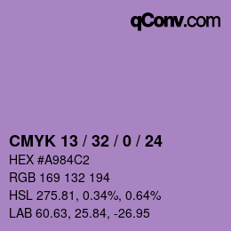 颜色代码: CMYK 13 / 32 / 0 / 24 | qconv.com