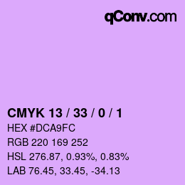 カラーコード: CMYK 13 / 33 / 0 / 1 | qconv.com