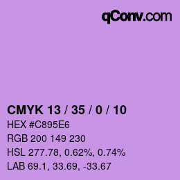 Color code: CMYK 13 / 35 / 0 / 10 | qconv.com
