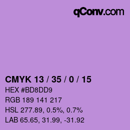 Código de color: CMYK 13 / 35 / 0 / 15 | qconv.com