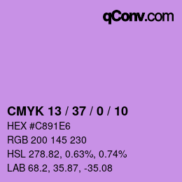 颜色代码: CMYK 13 / 37 / 0 / 10 | qconv.com