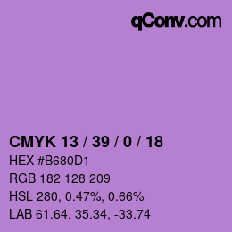 Color code: CMYK 13 / 39 / 0 / 18 | qconv.com